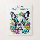Suche nach boston terrier puzzle Blume