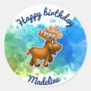 Suche nach elch cartoon aufkleber Geburtstag