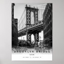 Suche nach die brooklyn brücke kunst Reiseplakat
