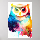 Suche nach owl poster Malerei