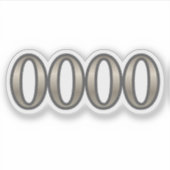 0000 Angel Number Expantion Sticker (Vorderseite)