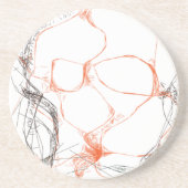 00010 abstrakte Kunst Sandstein Untersetzer (Vorne)