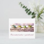 0001 Reihe Teacups Astrid Alauda Postkarte (Stehend Vorderseite)