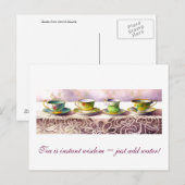 0001 Reihe Teacups Astrid Alauda Postkarte (Vorne/Hinten)