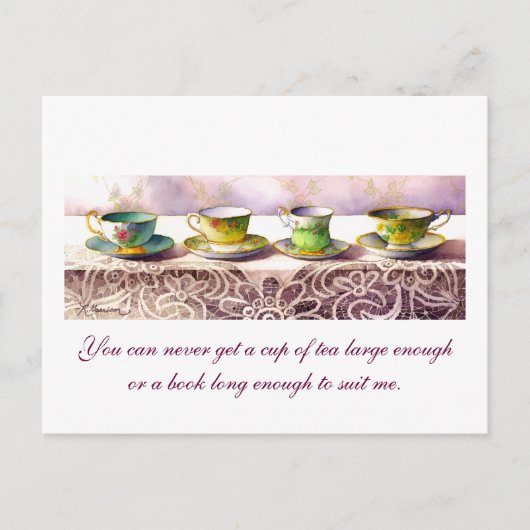 0001 Reihe Teacups C.S. Lewis Postkarte (Vorderseite)