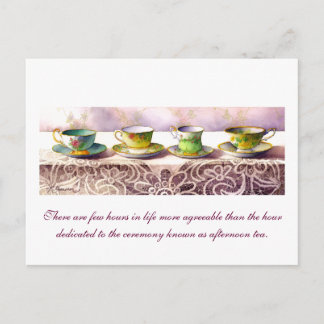 0001 Reihe Teacups Henry James Postcard Postkarte