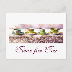 0001 Reihe Teacups Postkarte