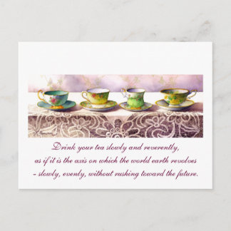 0001 Reihe Teacups Thich Nat Hahn Postkarte