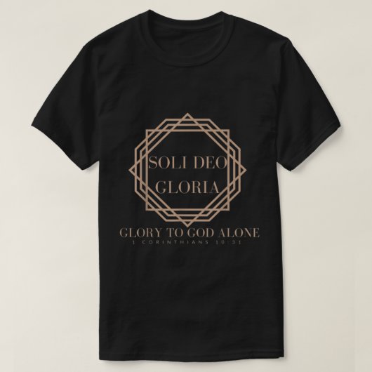 0001 STYLISH SOLI DEO GLORIA T-Shirt (Design vorne)