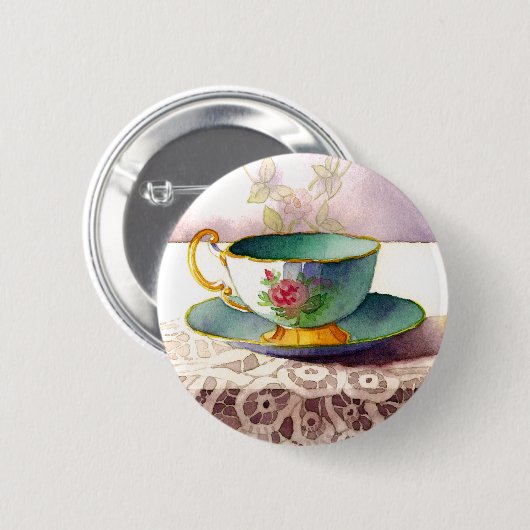 0001 Teacup on Lace Button (Vorne & Hinten)