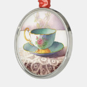 0001 Teacup on Lace Ornament (Links)