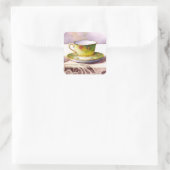 0001 Teacup on Lace Stickers (Tasche)