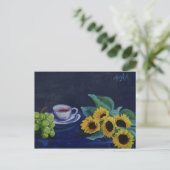 0004-Stillleben mit Teacup Postkarte (Stehend Vorderseite)