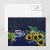 0004-Stillleben mit Teacup Postkarte (Vorne/Hinten)