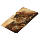 0005 Katze auf Pillow Magnet (Linke Seite)