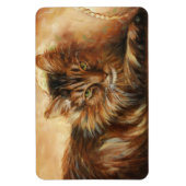 0005 Katze auf Pillow Magnet (Vertikal)