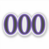 000 Angel Number New Cycles Aufkleber (Vorderseite)