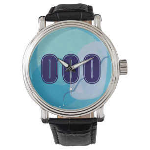 000 Angel Numbers Blue Spiritual High Vibes Armbanduhr