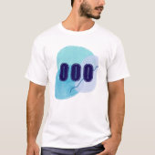 000 Angel Numbers Blue Spiritual High Vibes T-Shirt (Vorderseite)