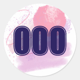 000 Engel Zahl Limitless Spirit High Vibe Runder Aufkleber