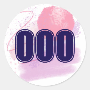 000 Engel Zahl Limitless Spirit High Vibe Runder Aufkleber