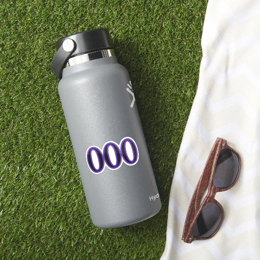 000 Engel Zahl Neue Zyklen Aufkleber (HydroFlask Insitu)