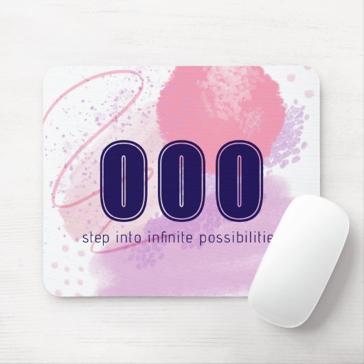 000 Engel Zahlen Rosa Limitless Geist High Vibes Mousepad (Mit Mouse)