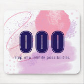 000 Engel Zahlen Rosa Limitless Geist High Vibes Mousepad (Vorne)
