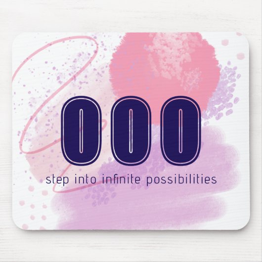 000 Engel Zahlen Rosa Limitless Geist High Vibes Mousepad (Vorne)