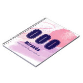 000 Engel Zahlen Rosa Limitless Geist High Vibes Notizblock (Linke Seite)