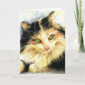 0010 Calico Cat Beileid Karte (Vorderseite)