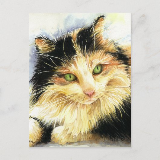 0010 Calico Cat Postkarte (Vorderseite)