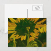 0010-hinter der Sonnenblume Postkarte (Vorne/Hinten)
