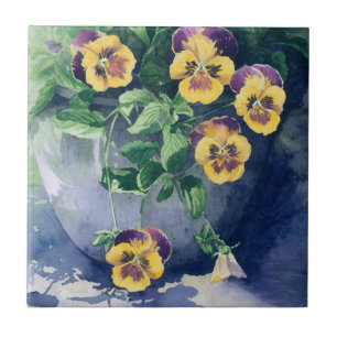 0011 Stiefmütterchen auf dem Planter Fliese