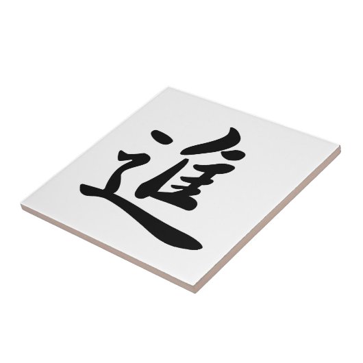 0013_Japanese Kanji Ceramic Tile for "move on" Fliese (Seite)