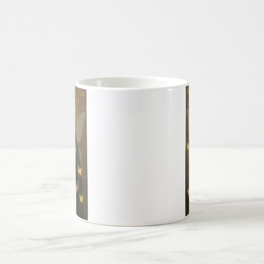 001_A fairy princess in teal green and crimson. Kaffeetasse (Mittel)