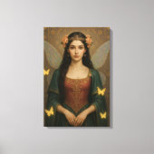 001_A fairy princess in teal green and crimson. Leinwanddruck (Vorderseite)