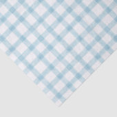 001 Himmelblaues Gingham-Seidenpapier Seidenpapier (Ausschnitt)