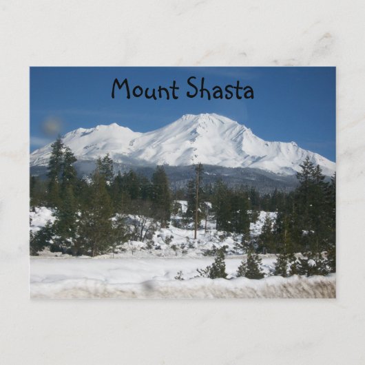 001, Mount Shasta Postkarte (Vorderseite)