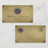 [001] Vegvisir - Vikings silberner magischer Runic Visitenkarte (Vorne/Hinten)