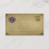 [001] Vegvisir - Vikings silberner magischer Runic Visitenkarte (Rückseite)