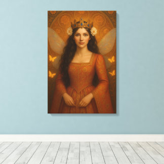002_A fairy princess in burnt orange. Leinwanddruck