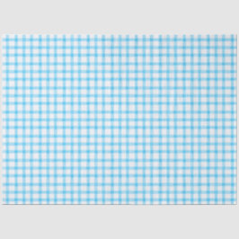002 Blaue Gingham-Seidenpapier Seidenpapier