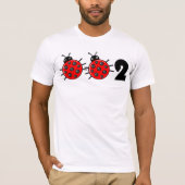 🐞 002, Niedlicher Pickleball Ladybird T-Shirt (Vorderseite)