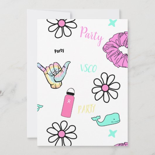 002 Party-vsco-Trend für Teenager Ankündigung (Rückseite)