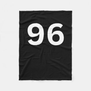 00396 Number 96 Neunzig Sechs W Fleecedecke