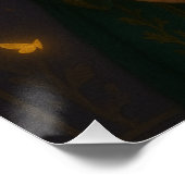 003_A fairy princess in emerald green. Poster (Ecke)