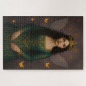 003_A fairy princess in emerald green. Puzzle (Horizontal)