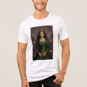 003_A fairy princess in emerald green. Tri-Blend Shirt (Vorderseite)