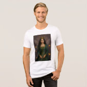 003_A fairy princess in emerald green. Tri-Blend Shirt (Vorderseite voll)